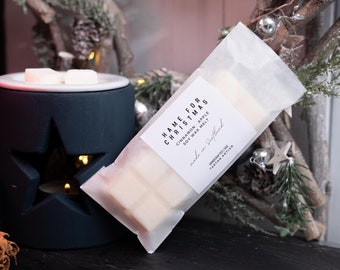 HAME FOR CHRISTMAS Soy Wax Melt | Scottish Scents | Cinnamon & Apple Soy Snap Bar | Scottish Gifts | Handmade Scotland