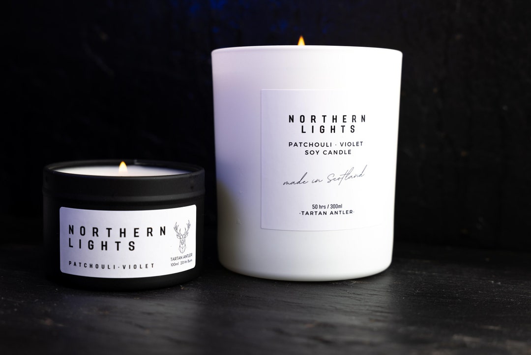 NORTHERN LIGHTS CANDLE Candle Scottish Candle Soy Candle Aurora