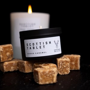 SCOTTISH TABLET Candle | Scottish Candle | Soy Candle | Scottish Gifts | Luxury Scottish Scents | Handmade Scotland