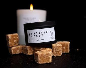 SCOTTISH TABLET Candle | Scottish Candle | Soy Candle | Scottish Gifts | Luxury Scottish Scents | Handmade Scotland