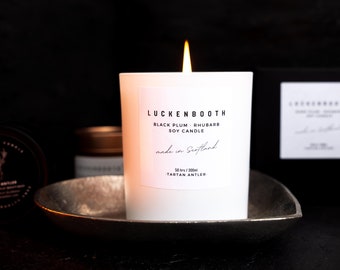 LUCKENBOOTH Scottish Candle | Scottish Love Gift | Luxury Soy | Wedding | Engagement | Anniversary | Scottish Gifts | Handmade Scotland