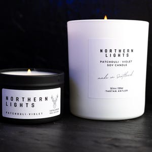 NORTHERN LIGHTS Soy Candle • Luxury Home Fragrance • Scottish Gift • Aurora Borealis • Made In Scotland