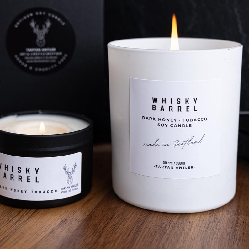WHISKY BARREL Soy Candle - Thumbnail 5