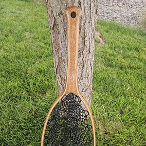 Fly Fishing Net - Wood - Nymph Series - Handle is from Solid Mahogany
