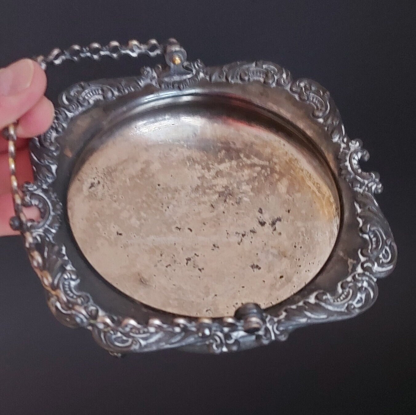 Antique Simpson Hall Miller & Co. Quadruple Silver Plated, Dish