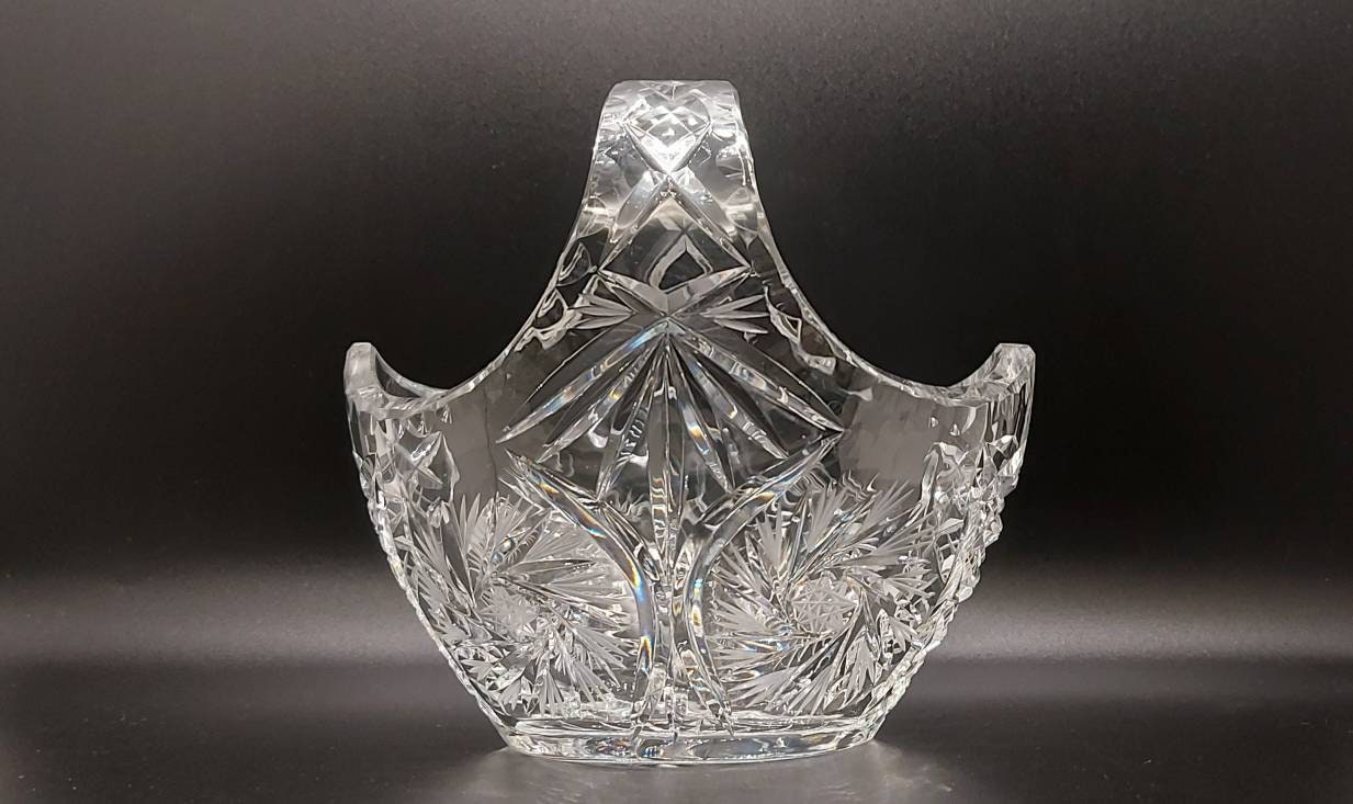 Czech crystal basket - Etsy 日本