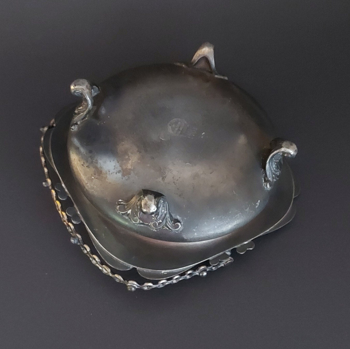 Antique Simpson Hall Miller & Co. Quadruple Silver Plated, Dish