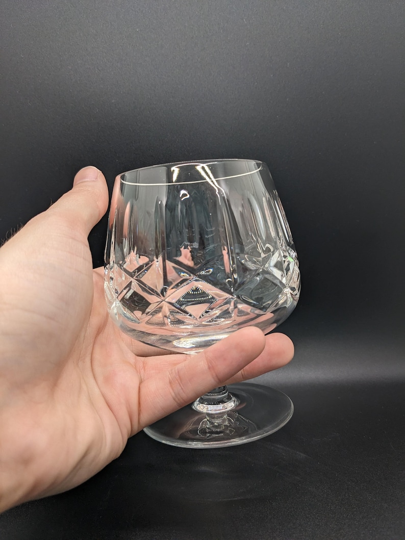 Vintage Imperial Crystal Clara Brandy Cognac Glass Snifters, Set of 2 ...