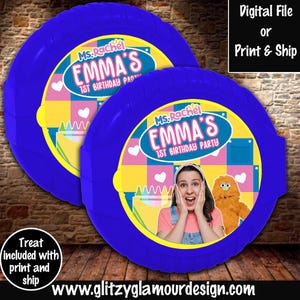 Ms. Rachel bubble gum, Ms. Rachel party favor, toddler birthday party, Ms. Rachel birthday, preschool party favor, toddler party favor