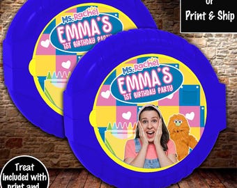 Ms. Rachel bubble gum, Ms. Rachel party favor, toddler birthday party, Ms. Rachel birthday, preschool party favor, toddler party favor