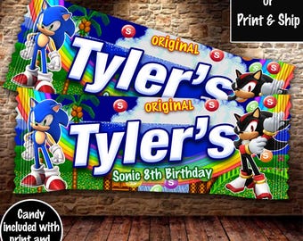 Skittles de Sonic, regalo de fiesta de Sonic, fiesta de cumpleaños de Sonic, cumpleaños de jugador, regalo de fiesta de jugador, regalo de fiesta de cumpleaños de jugador, fiesta de Sonic