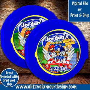 Sonic bubble gum, Sonic party favor, Sonic birthday party, gamer birthday, Gamer party favor, Gamer birthday party favor, Sonic party