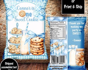 Eine süße Chip-Tüte, ein süßer Keks, ein Keks-Geburtstagsgeschenk, ein Keks-Geburtstagsgeschenk, ein Keks-Geburtstagsgeschenk, ein Geburtstagsgeschenk