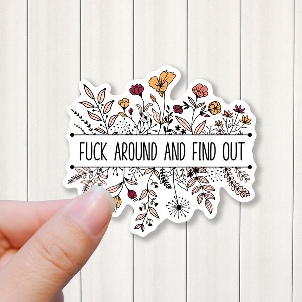 fuck around and find out sticker adult humor sticker adult sticker funny sticker