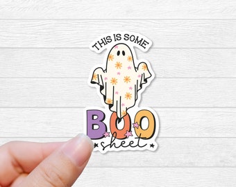 Boo Sheet Ghost Sticker - Funny Pun Sticker, Waterproof Vinyl