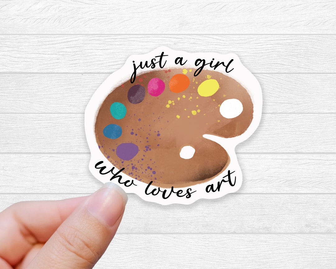 Art Palette Sticker: Waterproof Vinyl Decal for Artist - Etsy