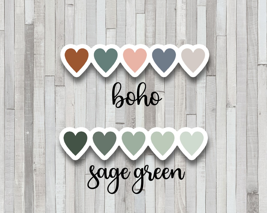 Water Bottle Heart Decal String of Hearts Sticker Laptop Decal ...