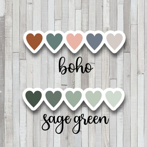 Water Bottle Heart Decal String of Hearts Sticker Laptop Decal Waterproof Sticker