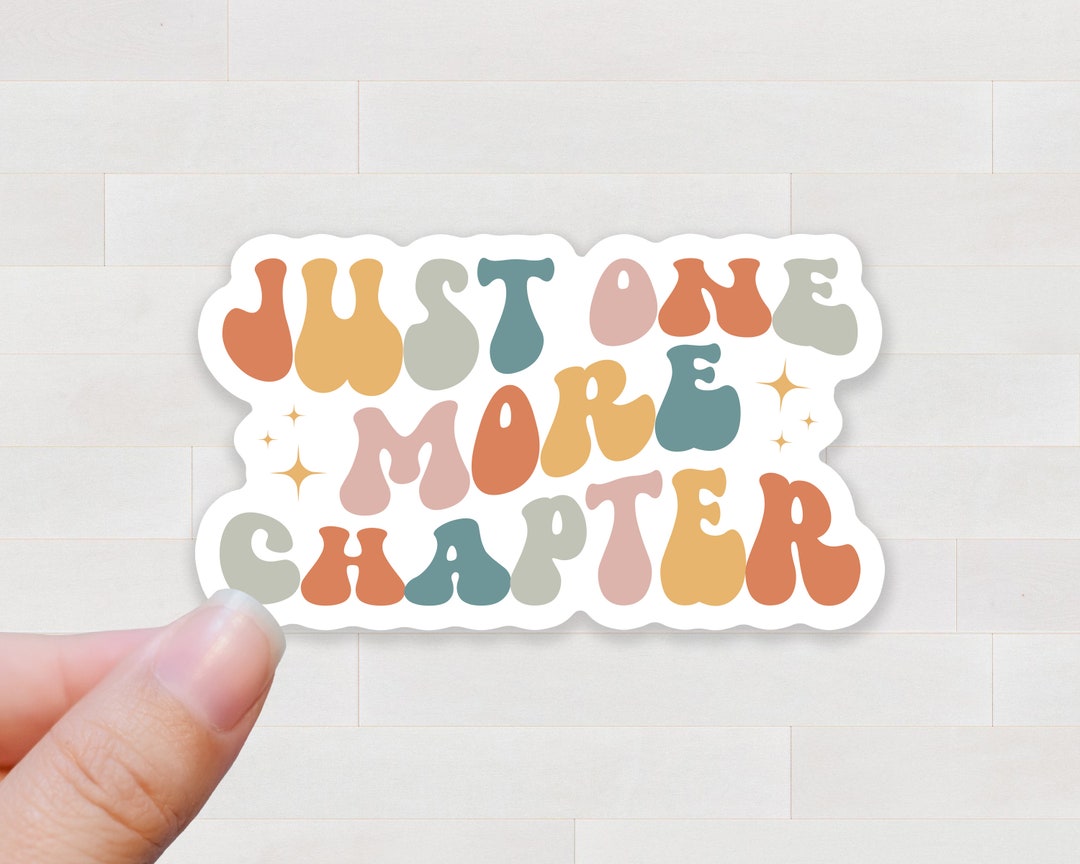 One More Chapter Sticker for Tablet Book Sticker - Etsy