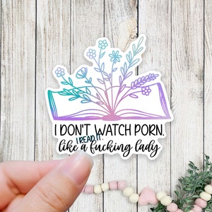 Read it like a lady spicy reads smut book sticker for tablet sticker