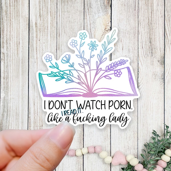 Read it like a lady spicy reads smut book sticker for tablet sticker