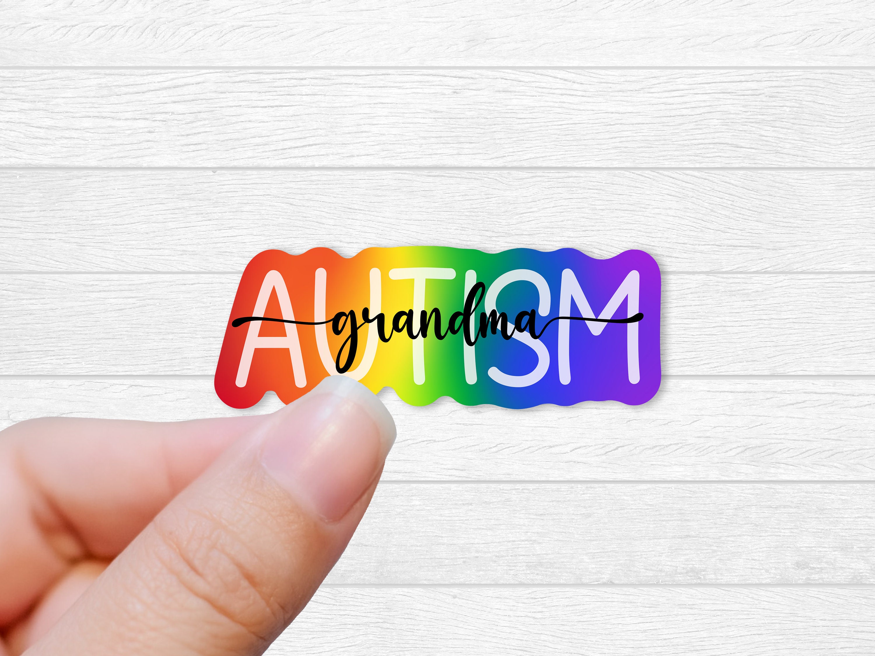 Autism Awareness Sticker: Rainbow Neurodiversity Gift - Etsy
