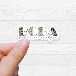 BCBA sticker ABA sticker gift for therapist water bottle sticker laptop sticker macbook sticker