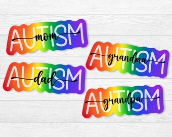 Autism Awareness Sticker: Rainbow Neurodiversity Gift