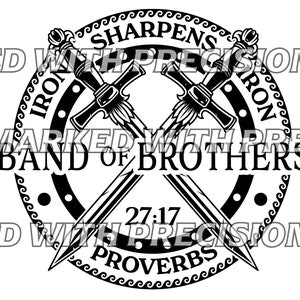 Iron Sharpens Iron Digital Download, SVG EPS AI8, Christian, Proverbs ...