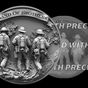 Niveaux de gris, téléchargement numérique, pompier Band of Brothers