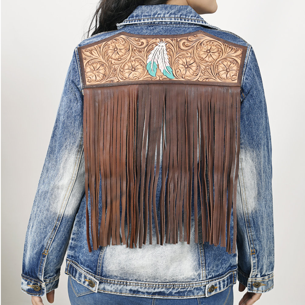 Mini Jacquard Jacket With Fringe