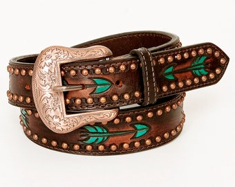 Eagles Wings Baylor Bears Brandish Leather Belt in Brown