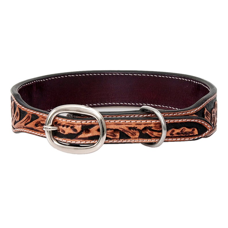 Genuine Leather Dog Collar Girl Dog Collar Dog Collarbeaded Etsy