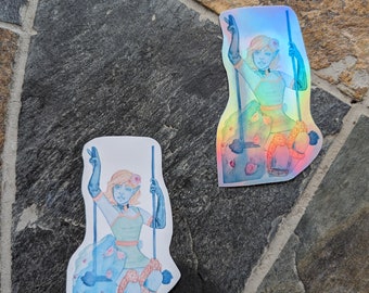 Knee Brace Faerie - handmade vinyl stickers