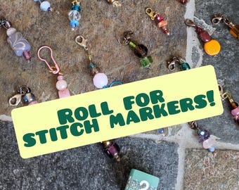 Roll for Stitch Markers: Beaded Knit and Crochet Progress Keepers