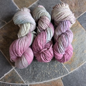 Hand dyed yarn, Enchanted Forest, small batch dye