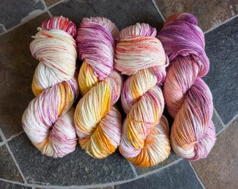 Hand dyed yarn, Canyon Winds, small batch dye