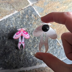 February Monthly Moth Pin - Pretty in Pink Moth