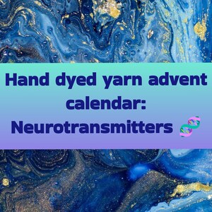 PRE-ORDER Hand Dyed Yarn Advent Calendar: Neurotransmitters themed