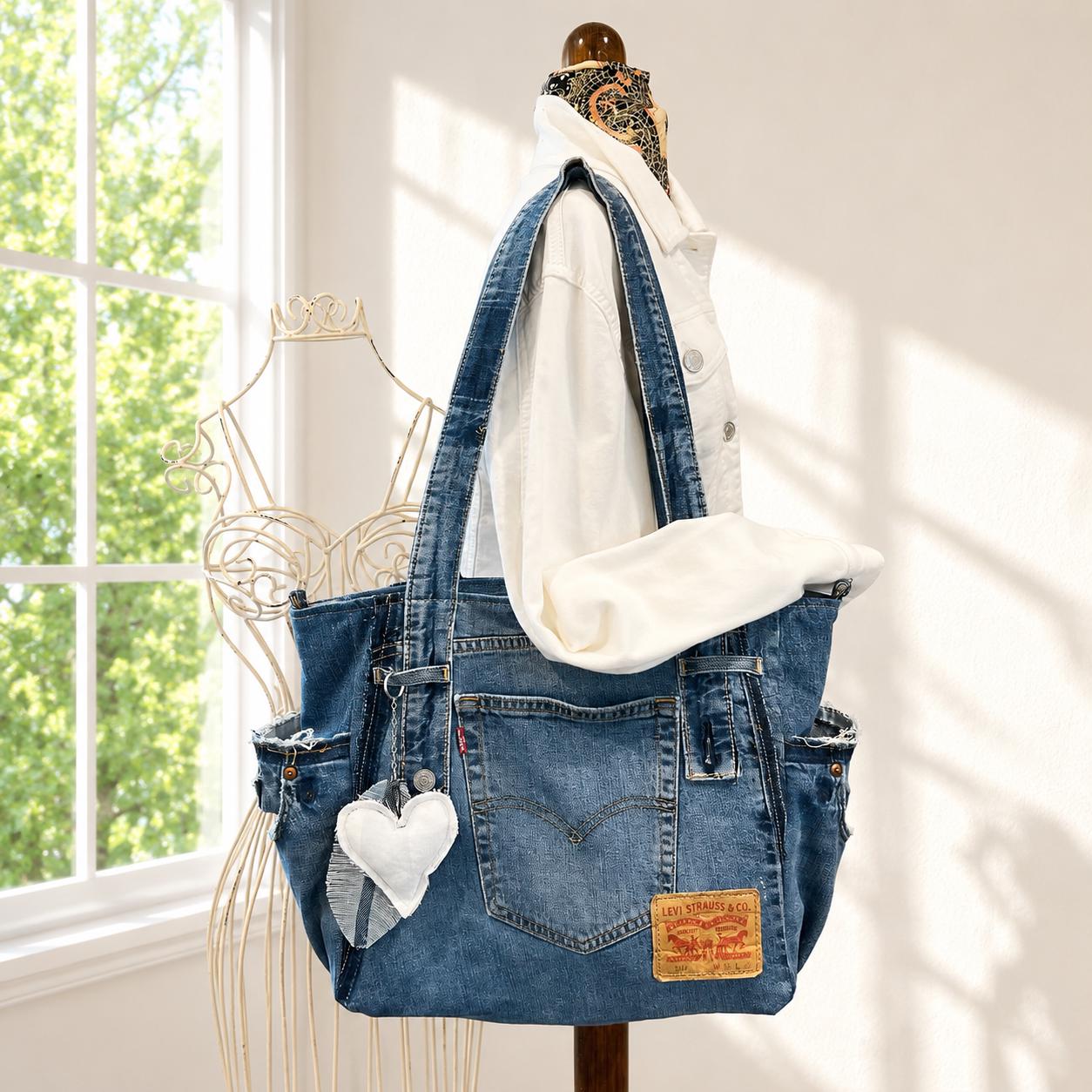 Levi denim tote bag - Etsy 日本