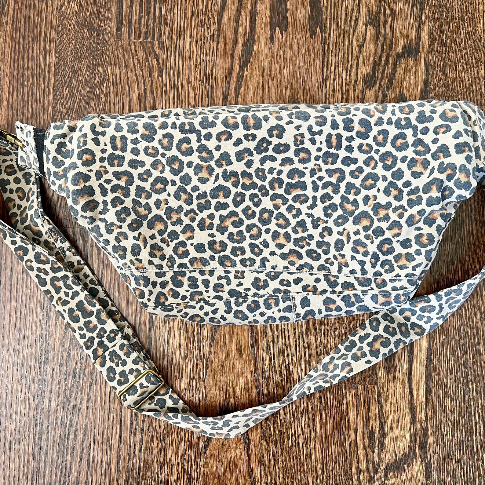 Animal Print Vintage Fanny Pack, Highquality Belt Bag, Repurposed