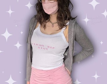 Clean Air Slut Tank Top - public health activism - airborne aware covid cautious shirt