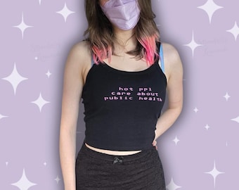 Hot Ppl Care About Public Health - Clean Air Advocacy - Activism - Airborne Aware -Women’s micro-rib tank top