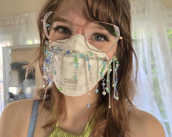 Ocean Sparkle Mask Jewelry Chain/Necklace Set