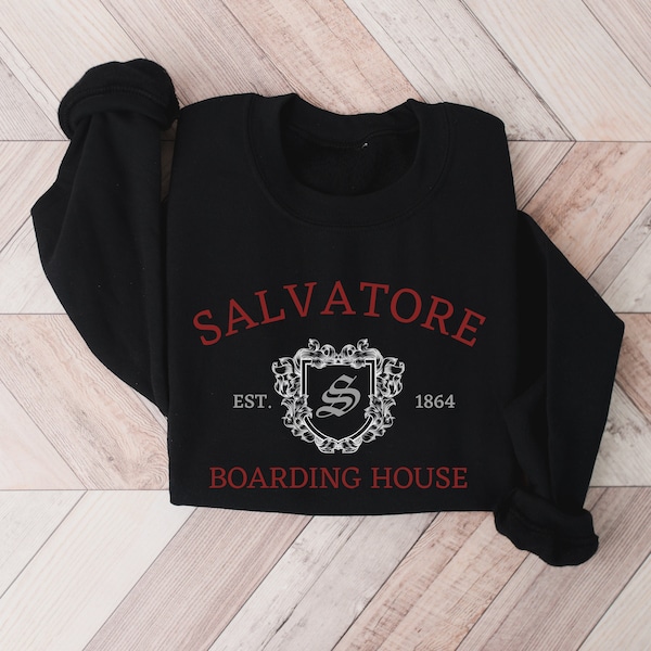 Salvatore Boarding House Sweatshirt, Mystic Falls Sweatshirt, TVD Fan Gift, Vampire Brothers Sweater, Damon Shirt, Stefan Tee, Tourist Tee