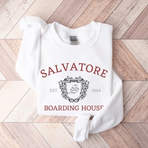 Salvatore Boarding House Sweatshirt, Mystic Falls Sweatshirt, TVD Fan Gift, Vampire Brothers Sweater, Damon Shirt, Stefan Tee, Tourist Tee