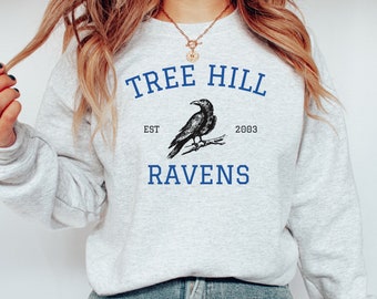 Tree Hill Ravens Sweatshirt, OTH Fan Gift, Tree Hill North Carolina Sweater, Tree Hill High Sweater, College Sweatshirt, Drama TV Shirt