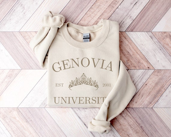 Genovia University Sweatshirt, Princess Diaries Sweatshirt, Genovia Sweater, Y2K Sweatshirt, Sorority Gift, Varsity College Pullover
