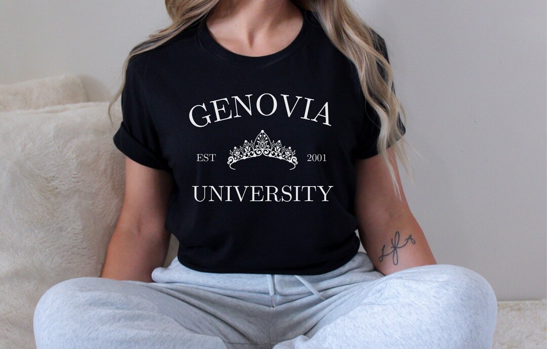 Genovia University Shirt, Princess Diaries Tshirt, Genovia Tshirt, Y2K(06)