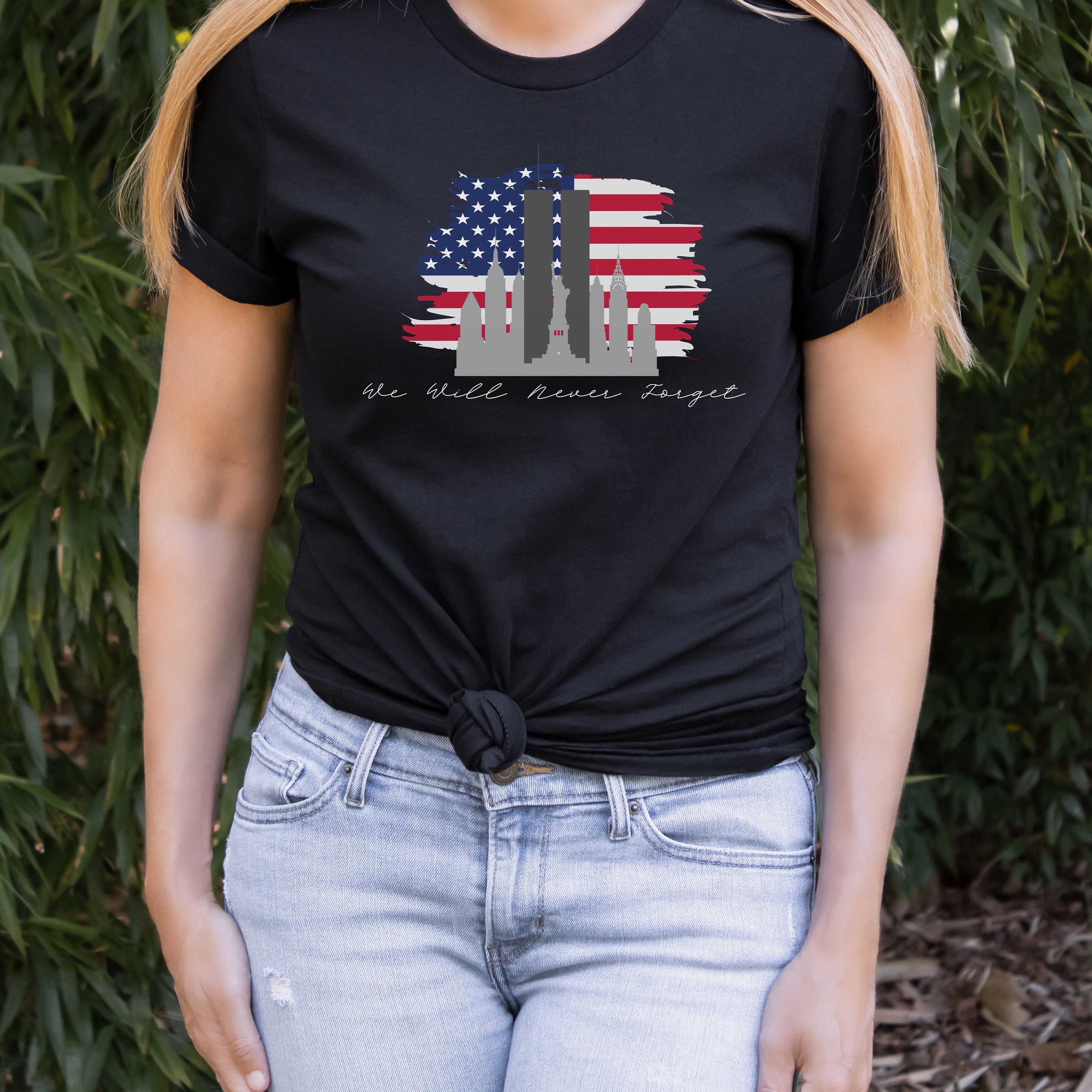9-11 Memorial Shirt We Will Never Forget T-shirt September - Etsy